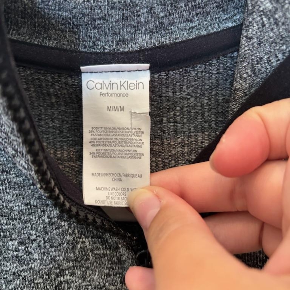 Calvin Klein Charcoal Performance Jacket - Picture 2 of 3